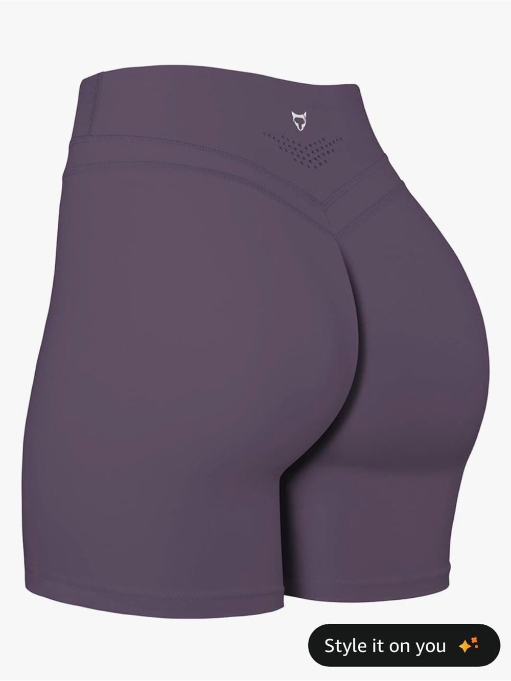 High-Rise Plum Sculpting Bike Shorts